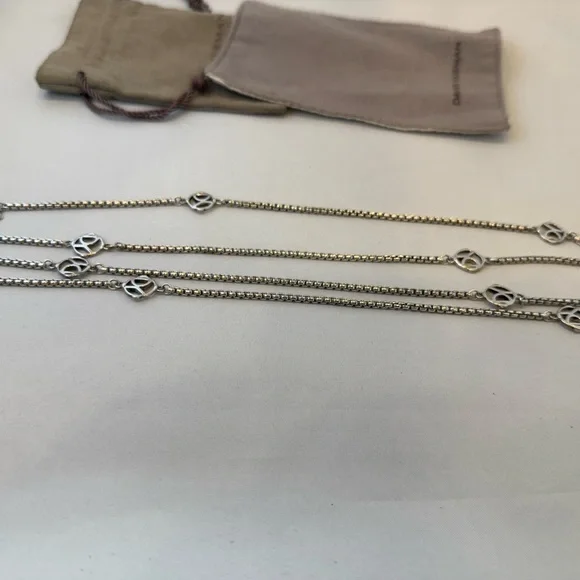 David Yurman Sterling Silver Necklace 46” - Picture 5 of 7